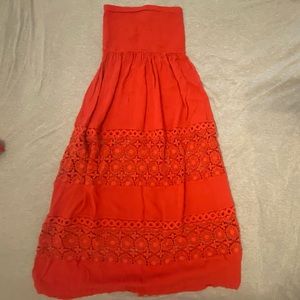 Chelsea28 Smocked Cover-Up Maxi Dress